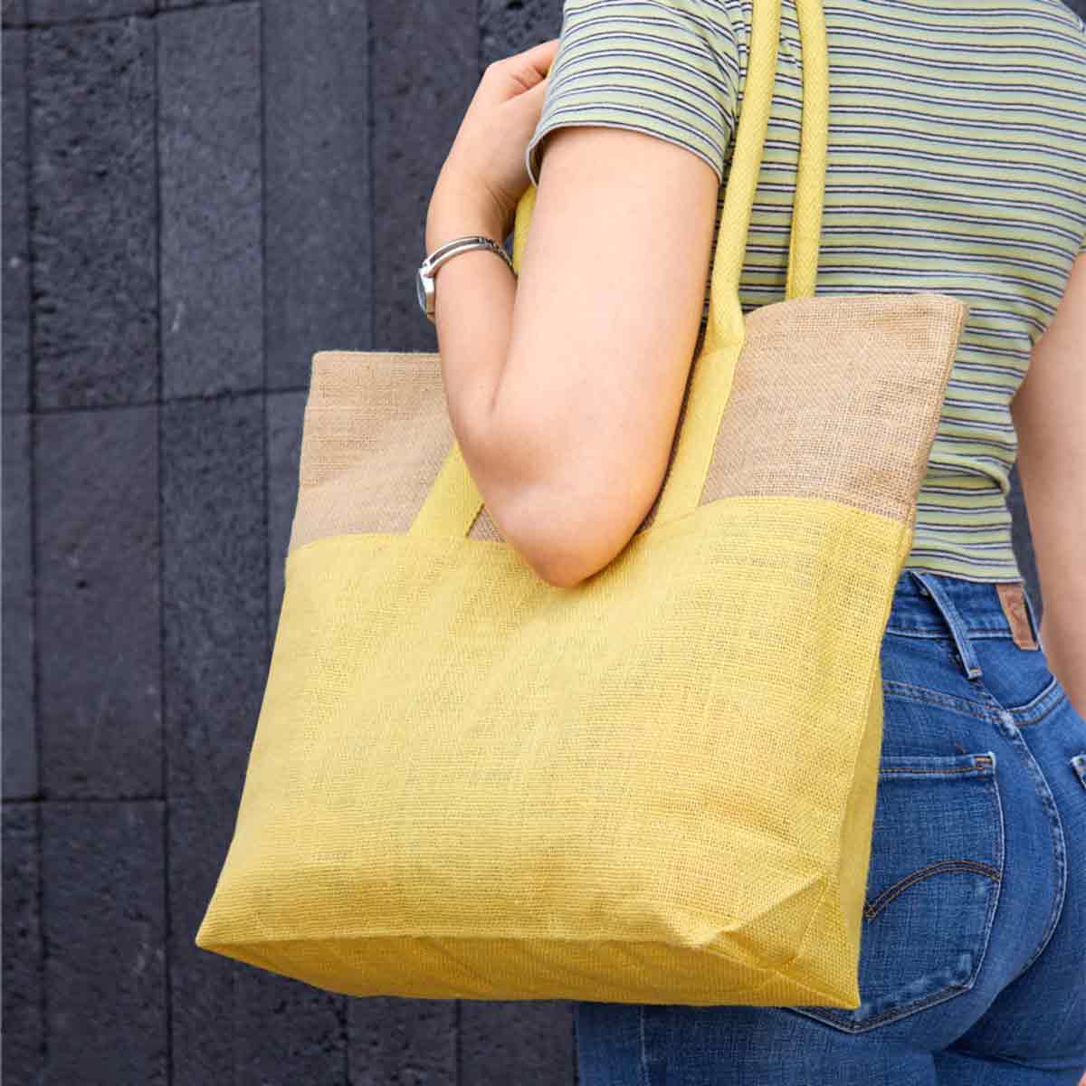 BOLSA GRECIA - AMARILLO