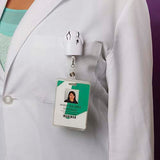 PORTA GAFETE DOCTOR - BLANCO