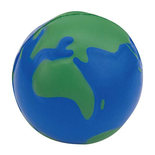 PELOTA ANTI-STRESS MUNDO - AZUL