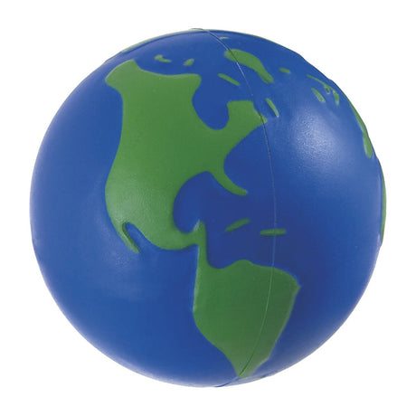 PELOTA ANTI-STRESS MUNDO - AZUL