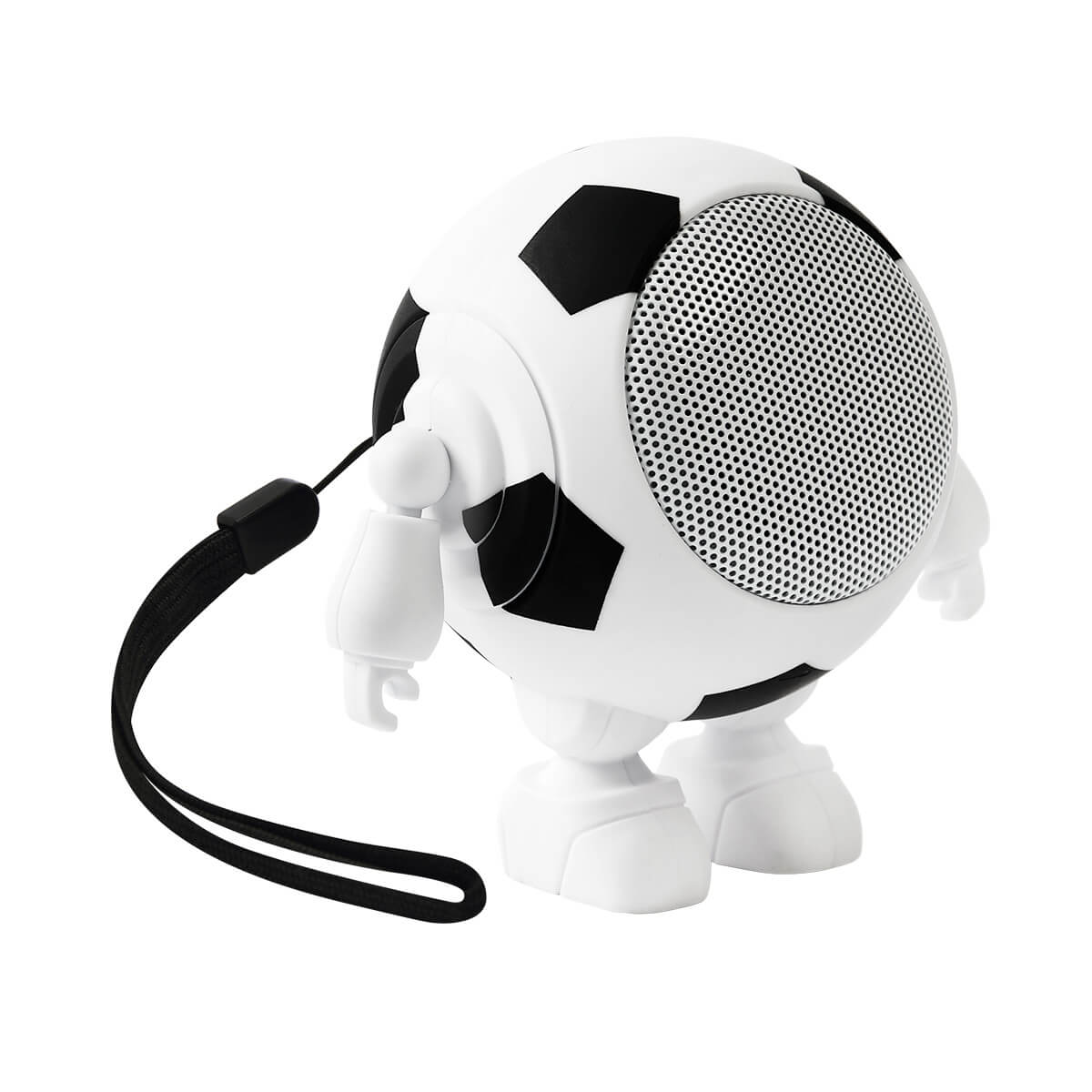 BOCINA SOCCER - BLANCO CON NEGRO