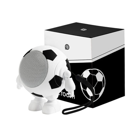 BOCINA SOCCER - BLANCO CON NEGRO
