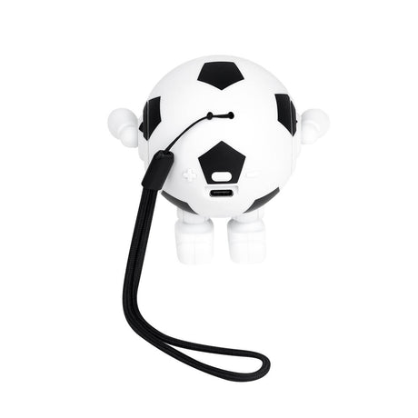 BOCINA SOCCER - BLANCO CON NEGRO