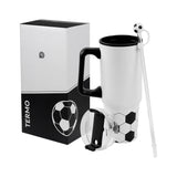 TERMO SOCCER - BLANCO CON NEGRO