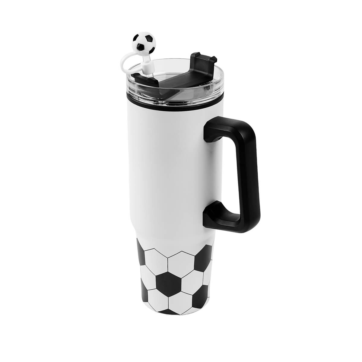 TERMO SOCCER - BLANCO CON NEGRO