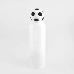 CILINDRO METÁLICO SOCCER - BLANCO CON NEGRO