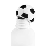CILINDRO METÁLICO SOCCER - BLANCO CON NEGRO