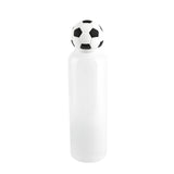 CILINDRO METÁLICO SOCCER - BLANCO CON NEGRO
