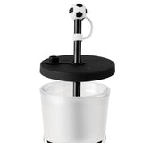 VASO SOCCER - BLANCO CON NEGRO