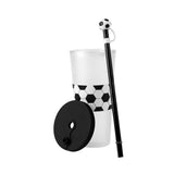 VASO SOCCER - BLANCO CON NEGRO
