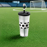 VASO SOCCER - BLANCO CON NEGRO