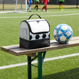 LONCHERA SOCCER - BLANCO CON NEGRO
