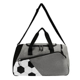 MALETA DEPORTIVA SOCCER - BLANCO CON NEGRO