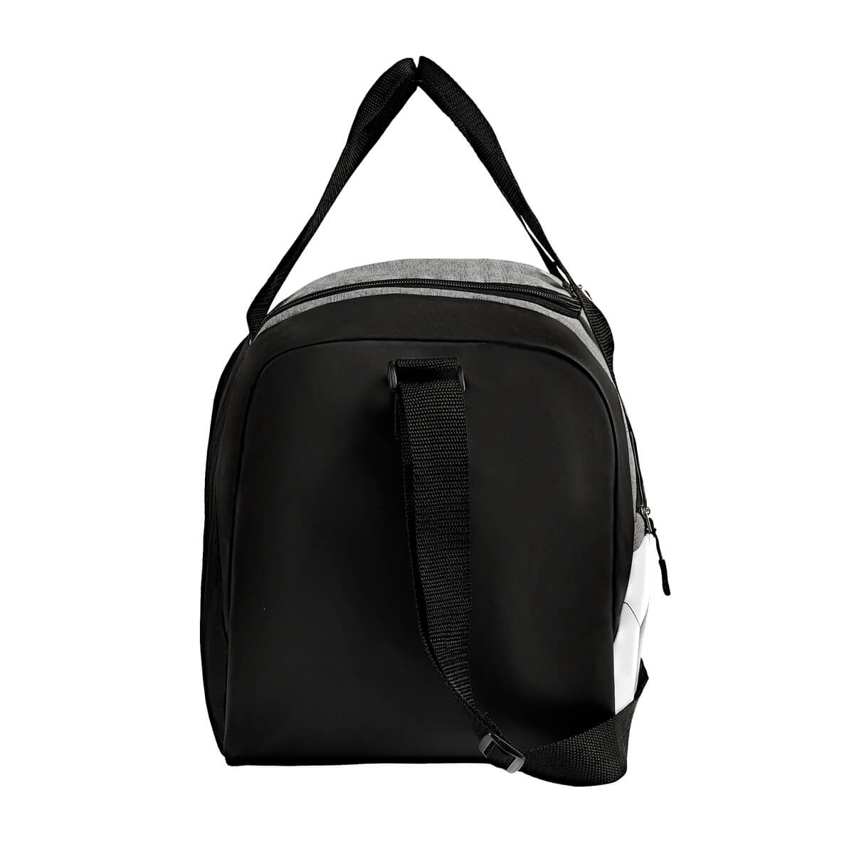 MALETA DEPORTIVA SOCCER - BLANCO CON NEGRO