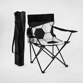 SILLA SOCCER - BLANCO CON NEGRO
