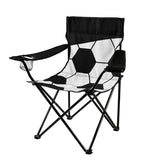 SILLA SOCCER - BLANCO CON NEGRO