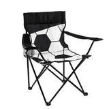 SILLA SOCCER - BLANCO CON NEGRO
