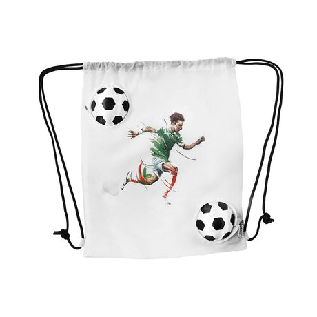 BOLSA-MOCHILA MÁGICA SOCCER - BLANCO