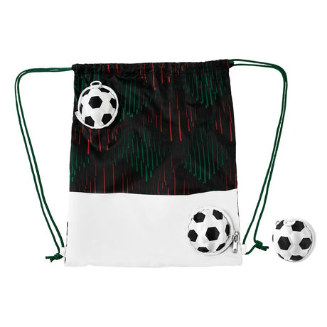 BOLSA-MOCHILA MÁGICA SOCCER - NEGRO