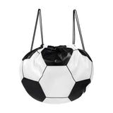 BOLSA-MOCHILA SOCCER - BLANCO CON NEGRO
