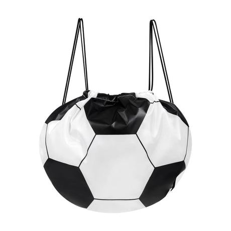 BOLSA-MOCHILA SOCCER - BLANCO CON NEGRO