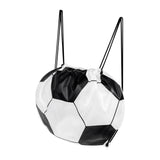 BOLSA-MOCHILA SOCCER - BLANCO CON NEGRO