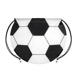 BOLSA-MOCHILA SOCCER - BLANCO CON NEGRO
