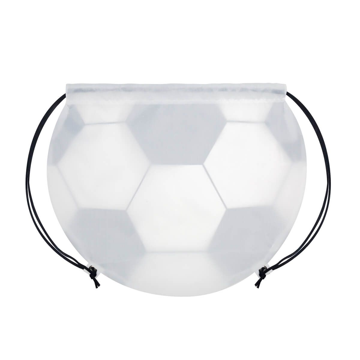 BOLSA-MOCHILA SOCCER - BLANCO CON NEGRO