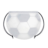 BOLSA-MOCHILA SOCCER - BLANCO CON NEGRO