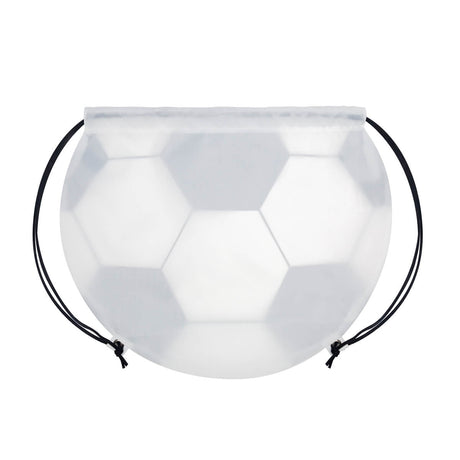 BOLSA-MOCHILA SOCCER - BLANCO CON NEGRO