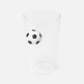 VASO CERVECERO SOCCER - BLANCO CON NEGRO