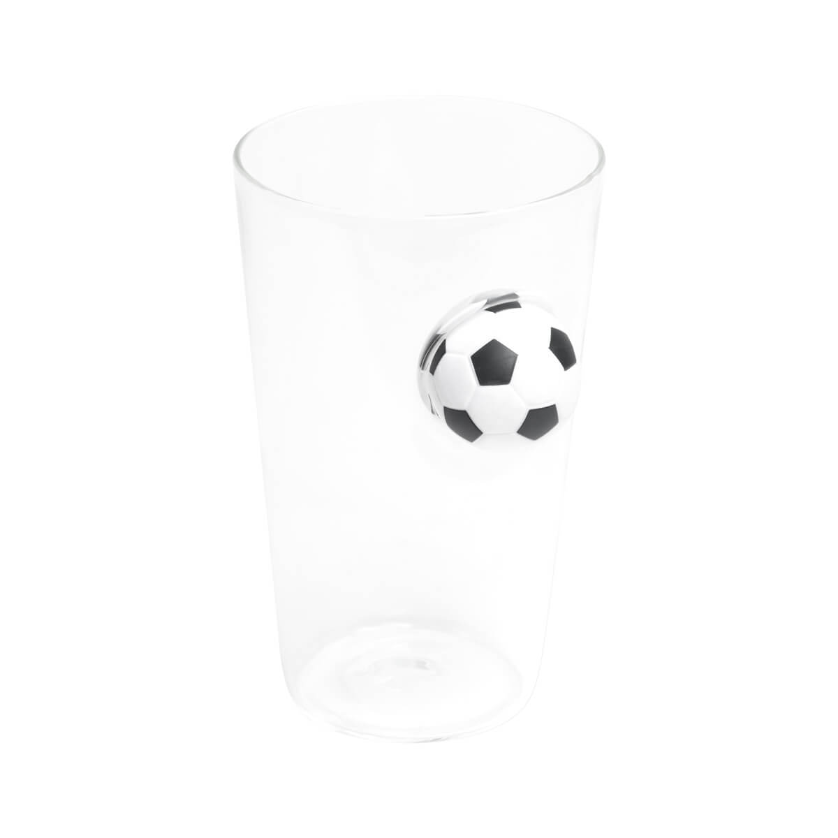 VASO CERVECERO SOCCER - BLANCO CON NEGRO