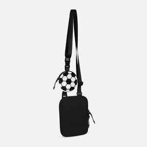 MINI BOLSA SOCCER - BLANCO CON NEGRO