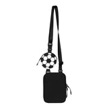 MINI BOLSA SOCCER - BLANCO CON NEGRO