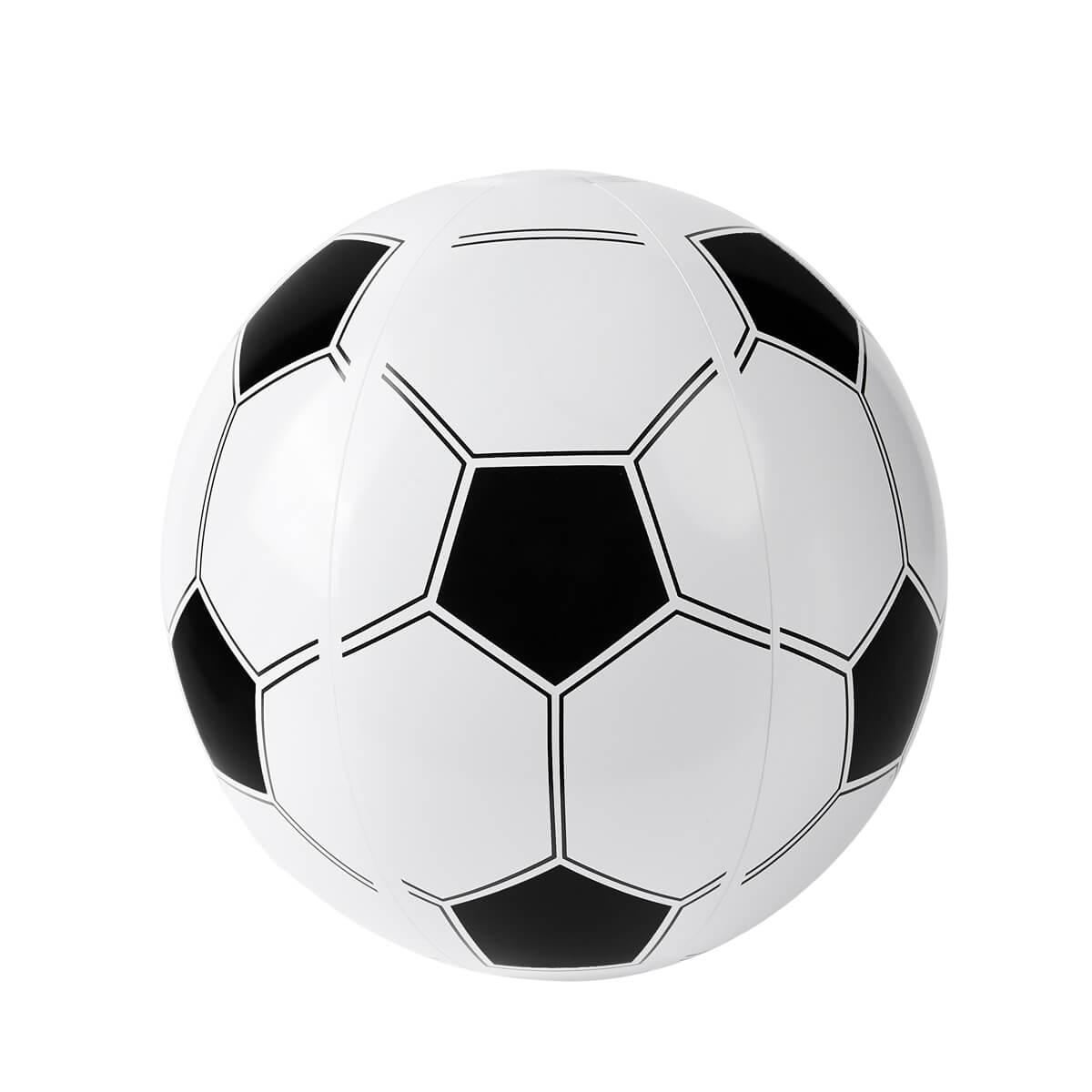 PELOTA INFLABLE SOCCER - BLANCO CON NEGRO