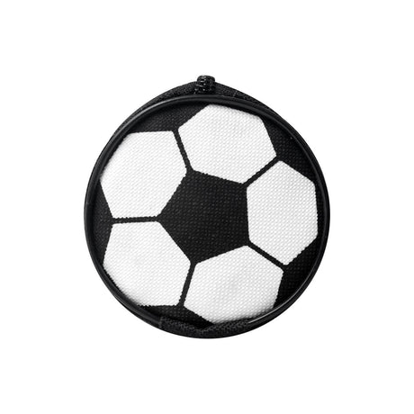 ESTUCHE ESCOLAR SOCCER - BLANCO CON NEGRO
