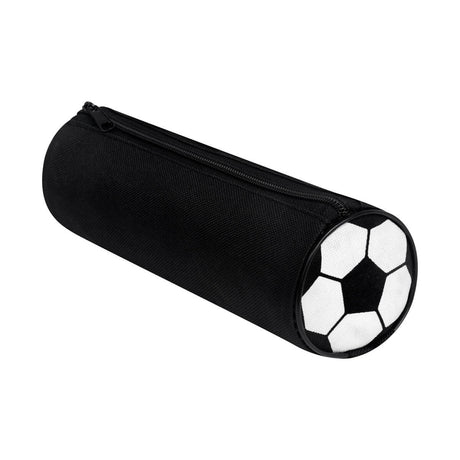 ESTUCHE ESCOLAR SOCCER - BLANCO CON NEGRO