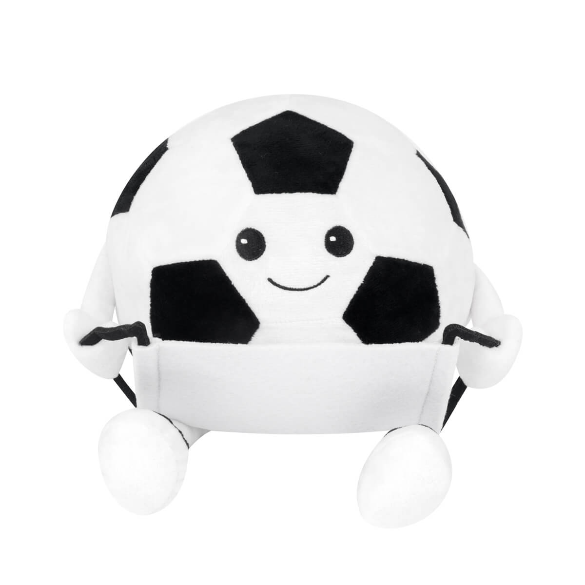PELUCHE SOCCER - BLANCO CON NEGRO
