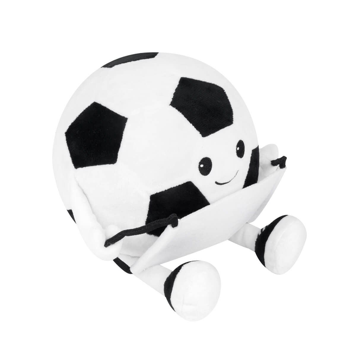 PELUCHE SOCCER - BLANCO CON NEGRO
