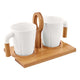 SET DE TAZAS IWAO - BLANCO