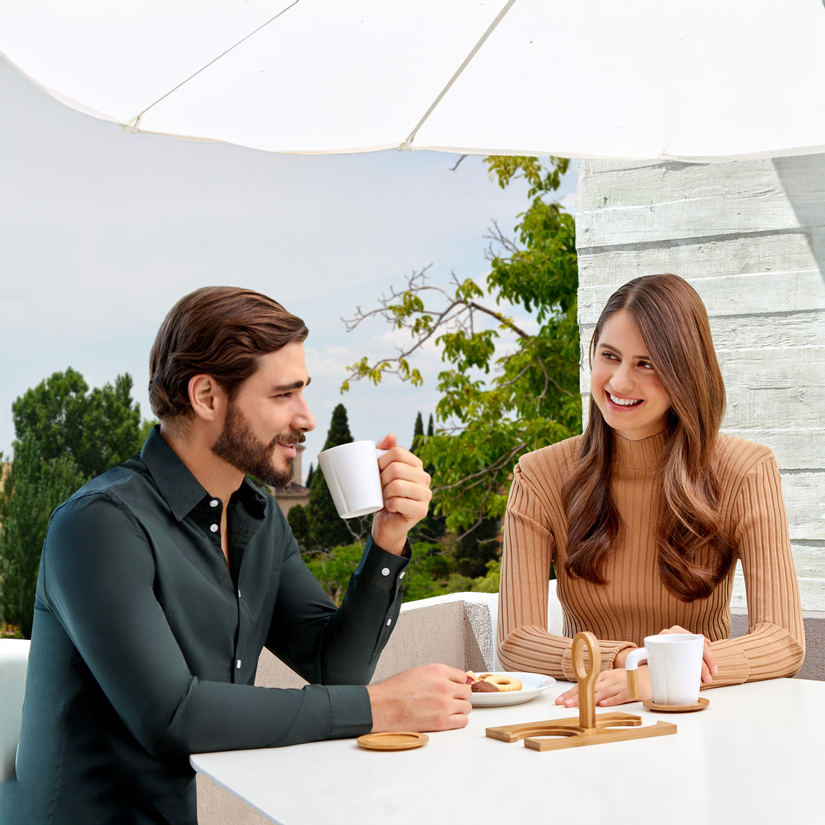 SET DE TAZAS IWAO - BLANCO