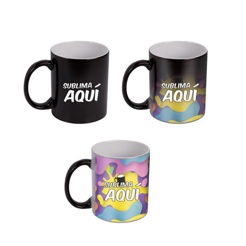 TAZA MÁGICA PARA SUBLIMAR - NEGRO