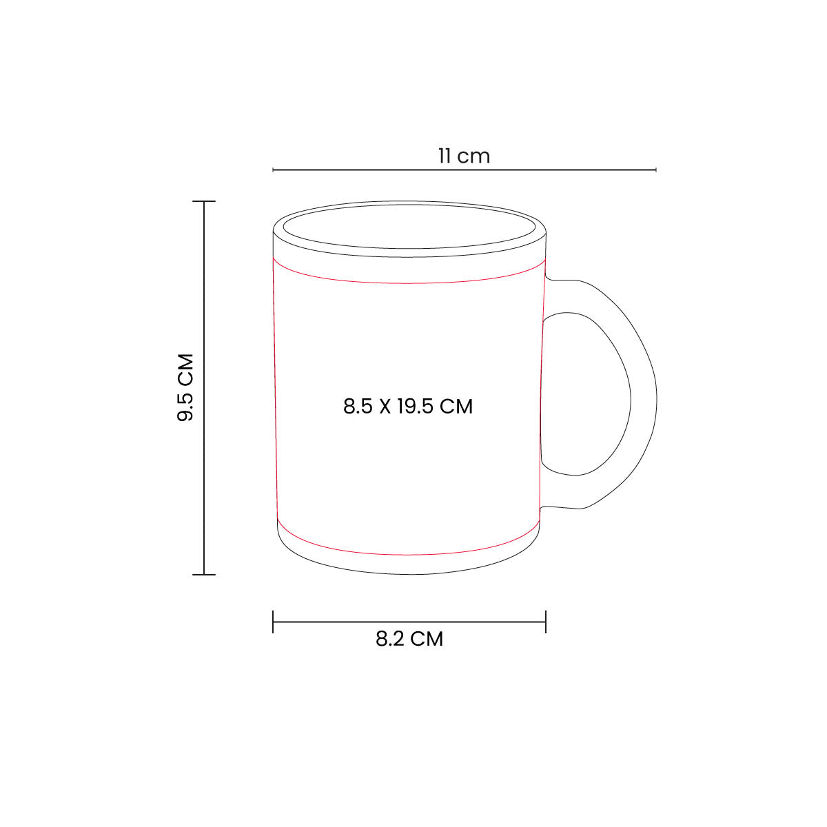 TAZA PARA SUBLIMAR TECAF