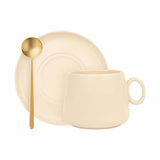 SET DE TAZA ZAPHIR - HUESO