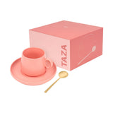 SET DE TAZA ZAPHIR - ROSA