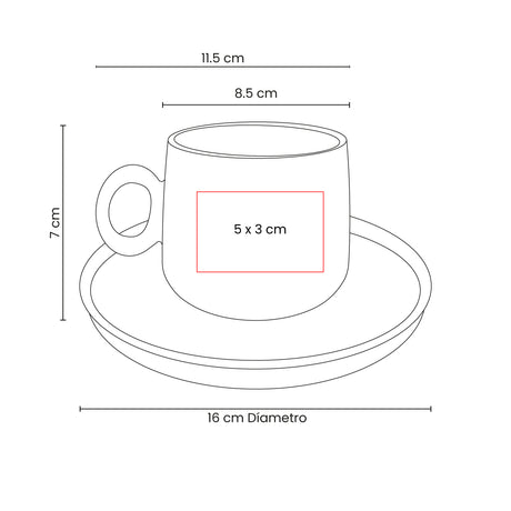 SET DE TAZA ZAPHIR