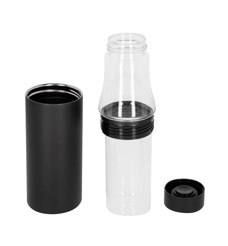 TERMO CON VIDRIO KAAP - NEGRO