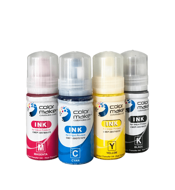 Tinta de sublimación Bote 70ml (Kit de 4 Colores CMYK) Color Make
