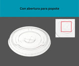 Tapa PET Para Desechable Cristalino 16oz