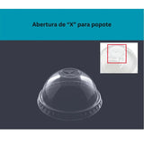 Tapa PET Para Desechable Cristalino 16oz